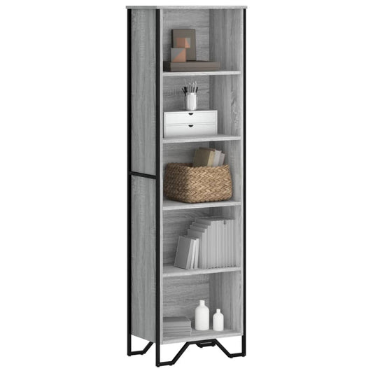 vidaXL Βιβλιοθήκη Γκρι Sonoma 50x31x169 εκ. από Επεξεργ. Ξύλο