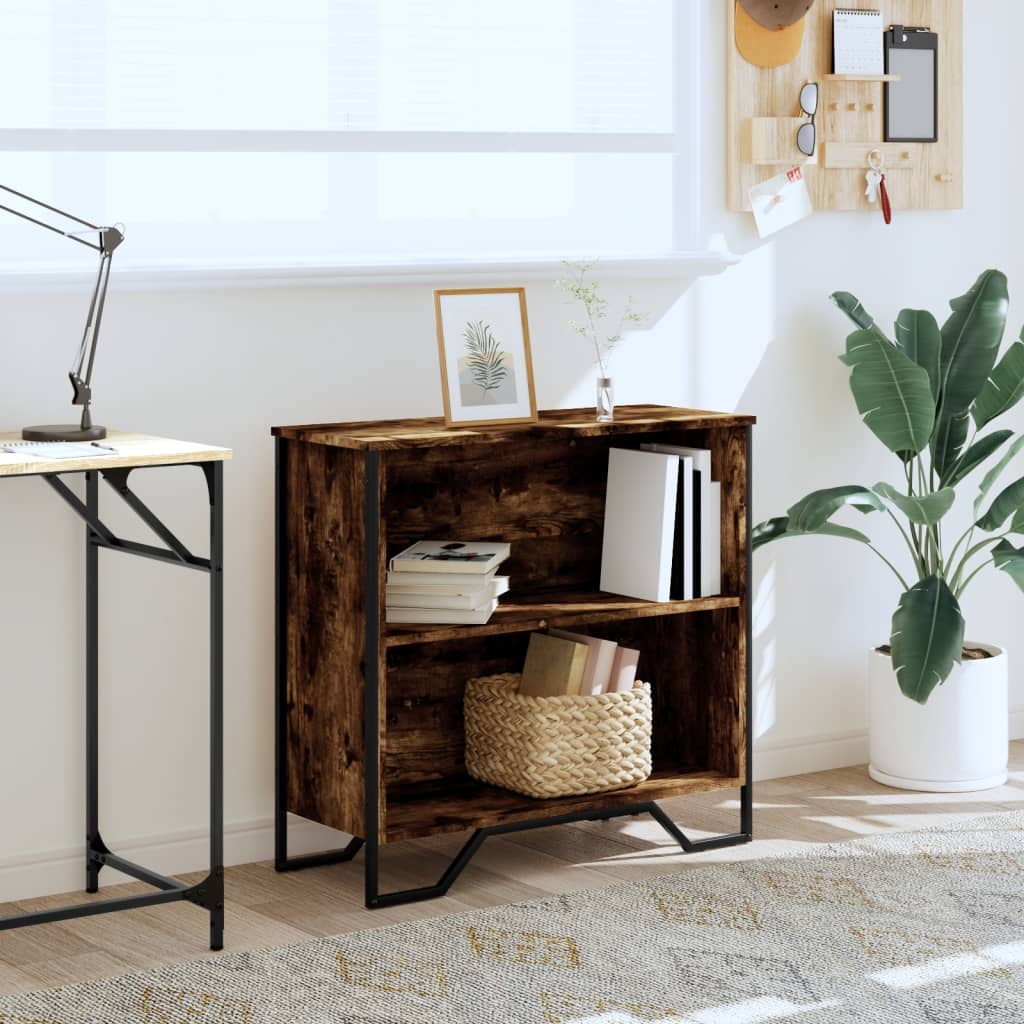 vidaXL Βιβλιοθήκη Καπνιστή Δρυς 80x31x74,5 εκ. από Επεξεργασμένο Ξύλο