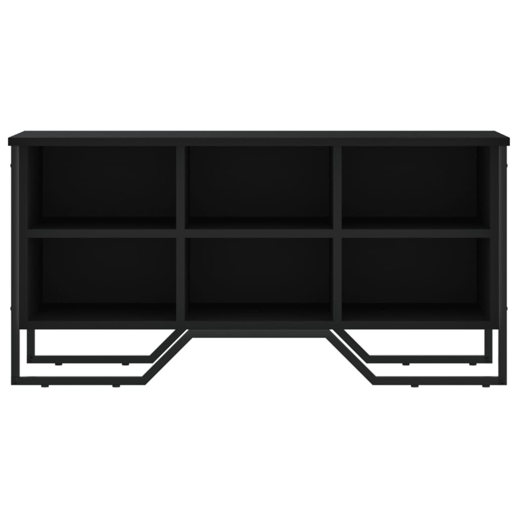 vidaXL Παπουτσοθήκη Μαύρο 90x38x45,5 εκ. από Επεξεργασμένο Ξύλο