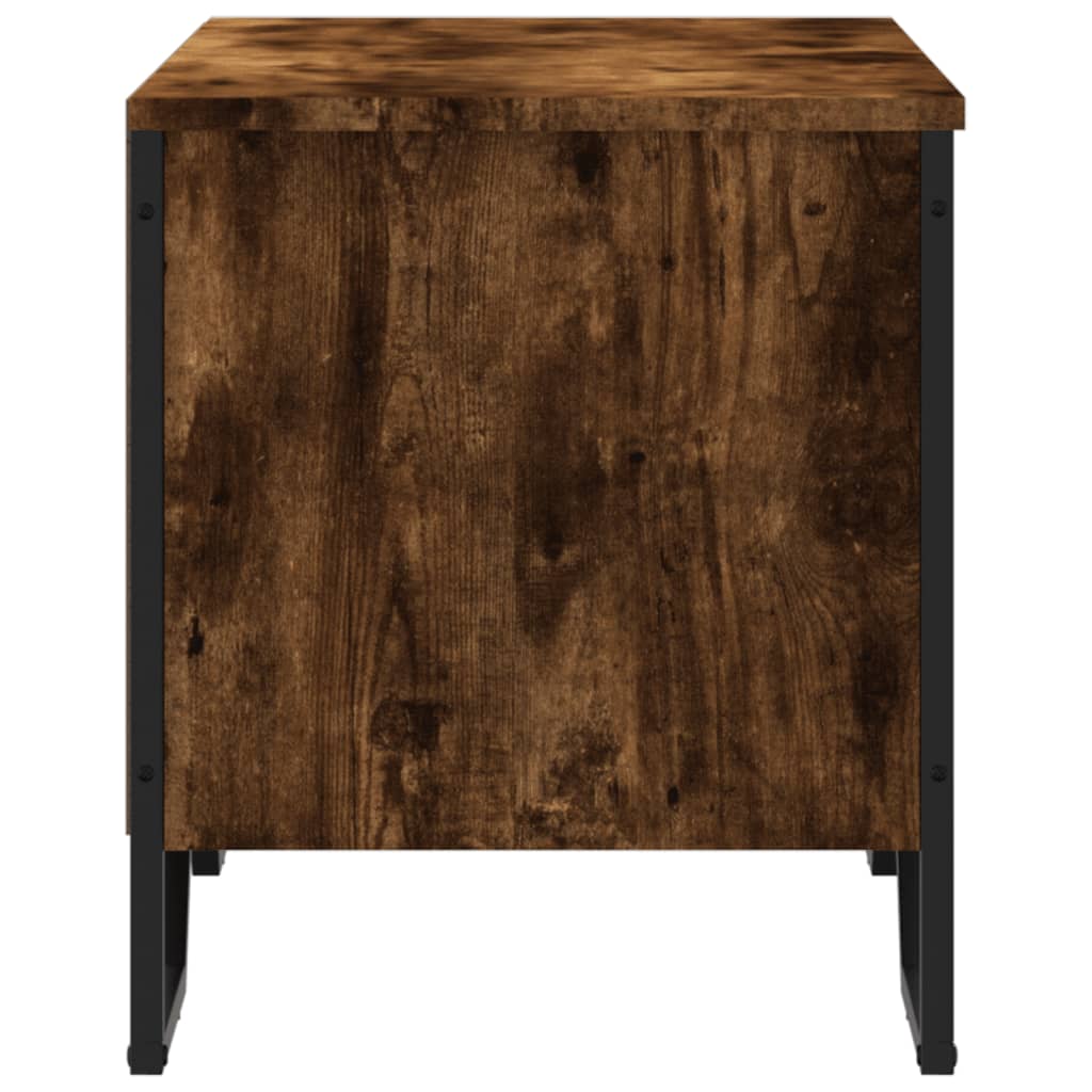 vidaXL Παπουτσοθήκη Καπνιστή Δρυς 90x38x45,5 εκ. από Επεξεργ. Ξύλο