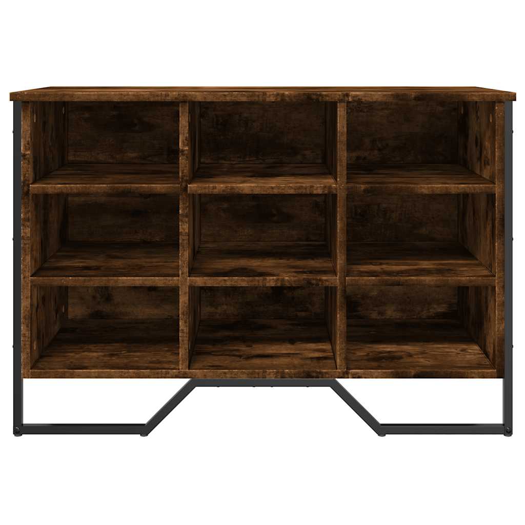 vidaXL Παπουτσοθήκη Καπνιστή Δρυς 90x38x61,5εκ. από Επεξεργασμένο Ξύλο