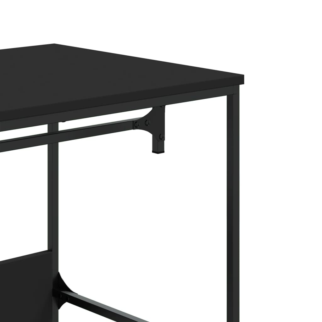vidaXL Ντουλάπα Μαύρη 90 x 50 x 180 εκ. από Επεξ. Ξύλο