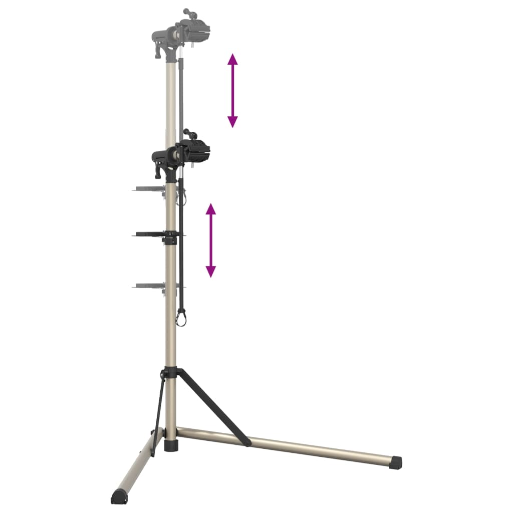 vidaXL Βάση Επισκευής Ποδηλάτων Πτυσ. Ρυθμιζόμενη 102-160εκ. Αλουμίνιο