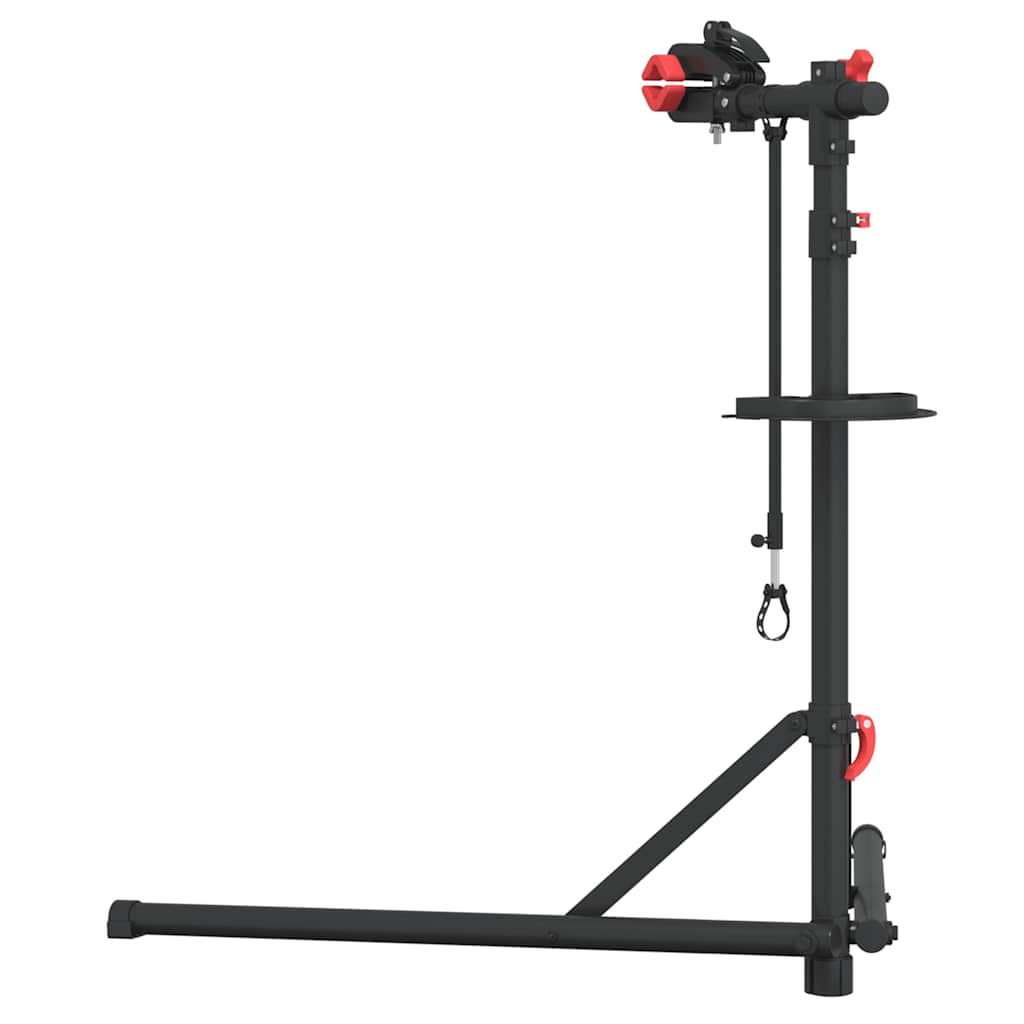 vidaXL Βάση Επισκευής Ποδηλάτων Πτυσ. Ρυθ. Κόκκινη 92-152εκ Ατσάλι