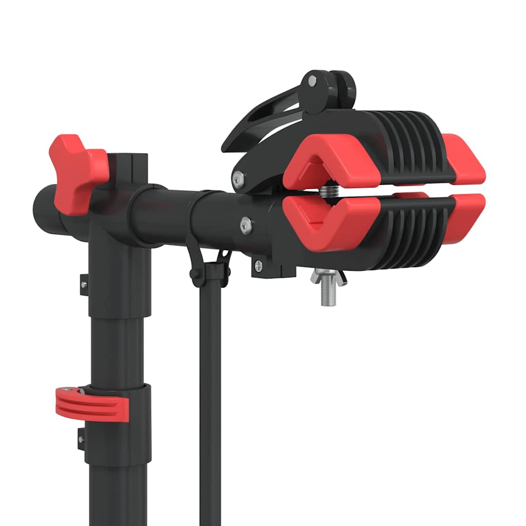 vidaXL Βάση Επισκευής Ποδηλάτων Πτυσ. Ρυθ. Κόκκινη 92-152εκ Ατσάλι