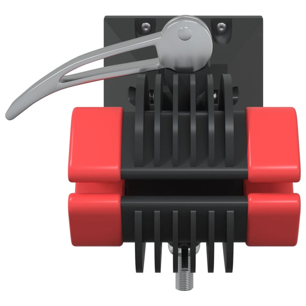 vidaXL Βάση Επισκευής Ποδηλάτων Επιτοίχια Κόκκινη/Μαύρη Ατσάλινη