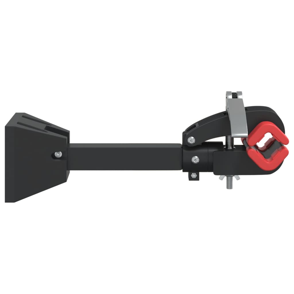 vidaXL Βάση Επισκευής Ποδηλάτων Επιτοίχια Κόκκινη/Μαύρη Ατσάλινη