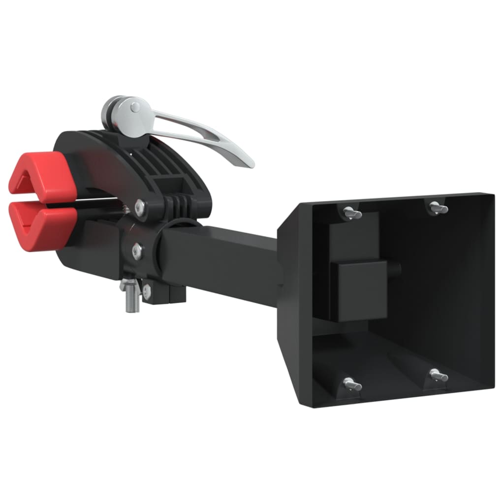 vidaXL Βάση Επισκευής Ποδηλάτων Επιτοίχια Κόκκινη/Μαύρη Ατσάλινη