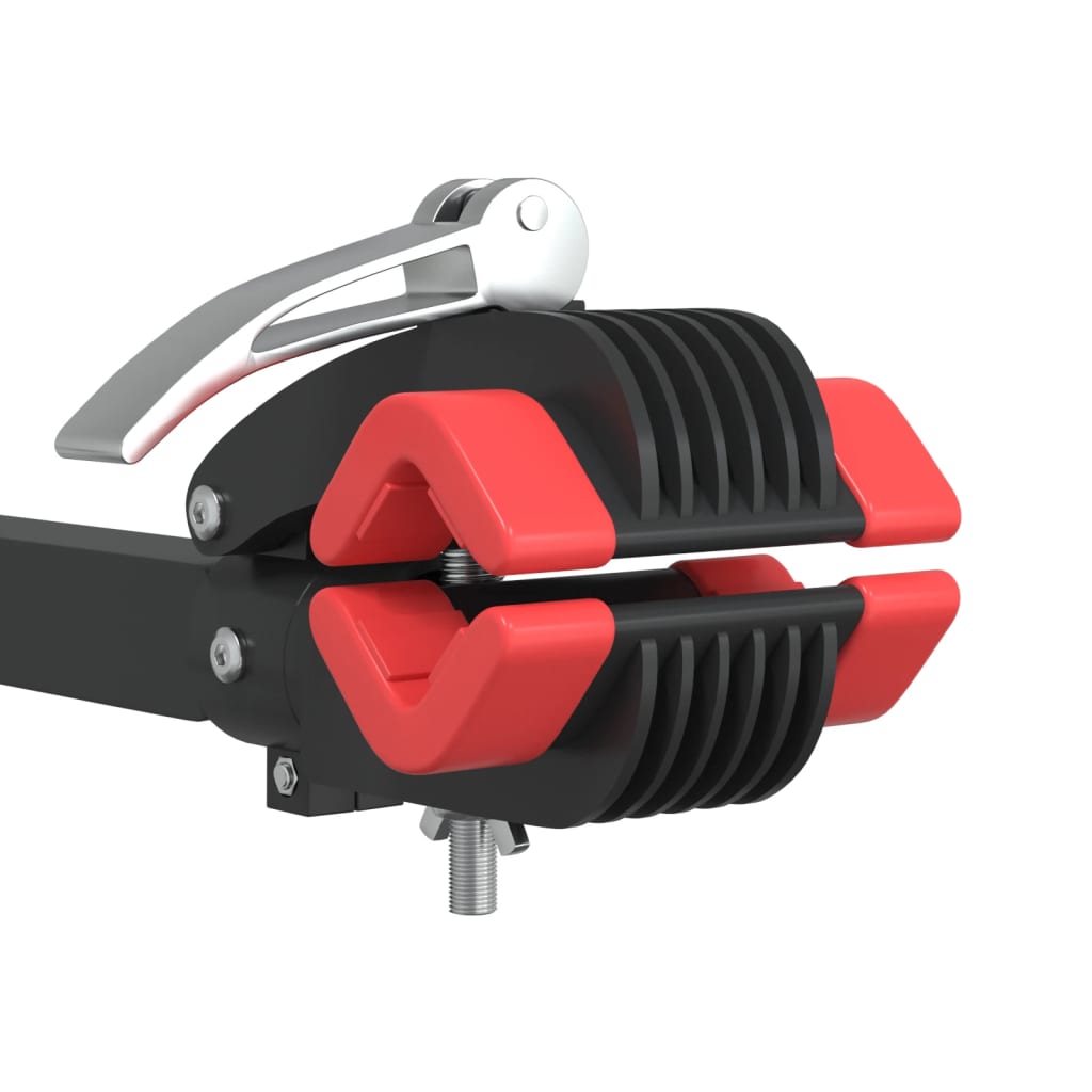 vidaXL Βάση Επισκευής Ποδηλάτων Επιτοίχια Κόκκινη/Μαύρη Ατσάλινη