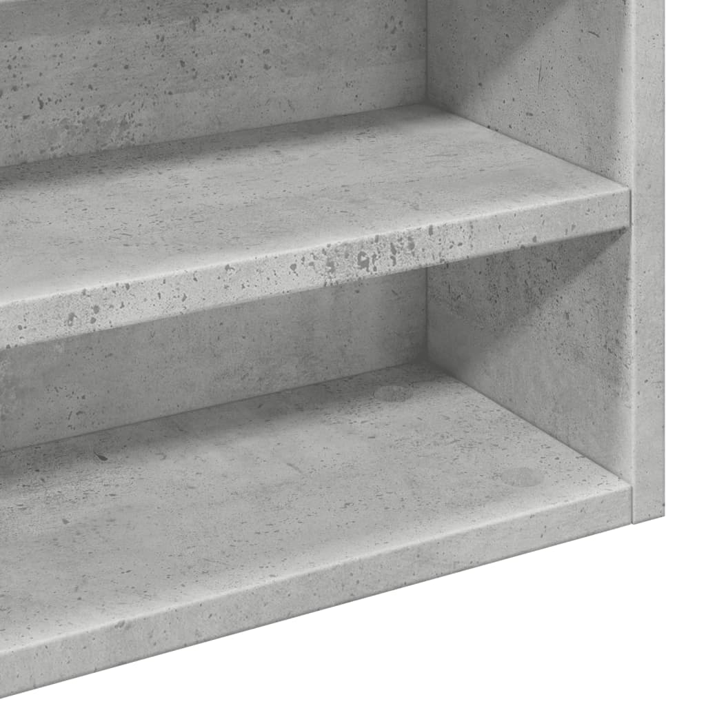 vidaXL Βιτρίνα Γκρι Σκυροδέματος 100x15x58 εκ. από Επεξεργασμένο Ξύλο