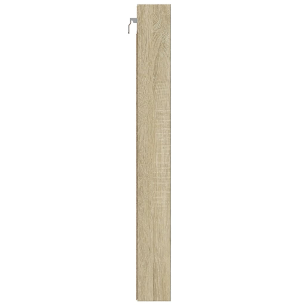 vidaXL Βιτρίνα Χρώμα Sonoma Δρυς 100x8,5x75 εκ. από Επεξεργασμένο Ξύλο