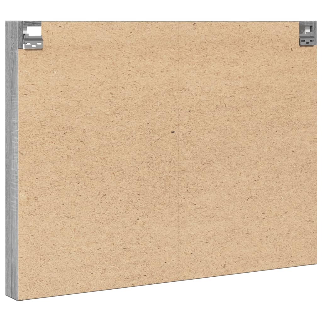 vidaXL Βιτρίνα Γκρι Sonoma 100x8,5x75 εκ. από Επεξεργασμένο Ξύλο