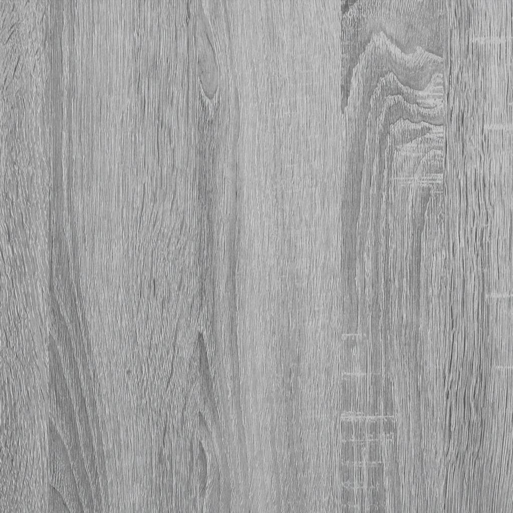 vidaXL Βιτρίνα Γκρι Sonoma 100x8,5x75 εκ. από Επεξεργασμένο Ξύλο