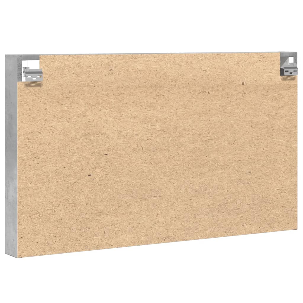 vidaXL Βιτρίνα Γκρι Σκυροδέματος 100x8,5x58 εκ. από Επεξεργασμένο Ξύλο