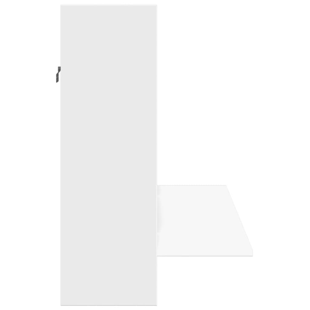 vidaXL Γραφείο Τοίχου Λευκό 105x48x75 εκ. από Επεξεργασμένο Ξύλο