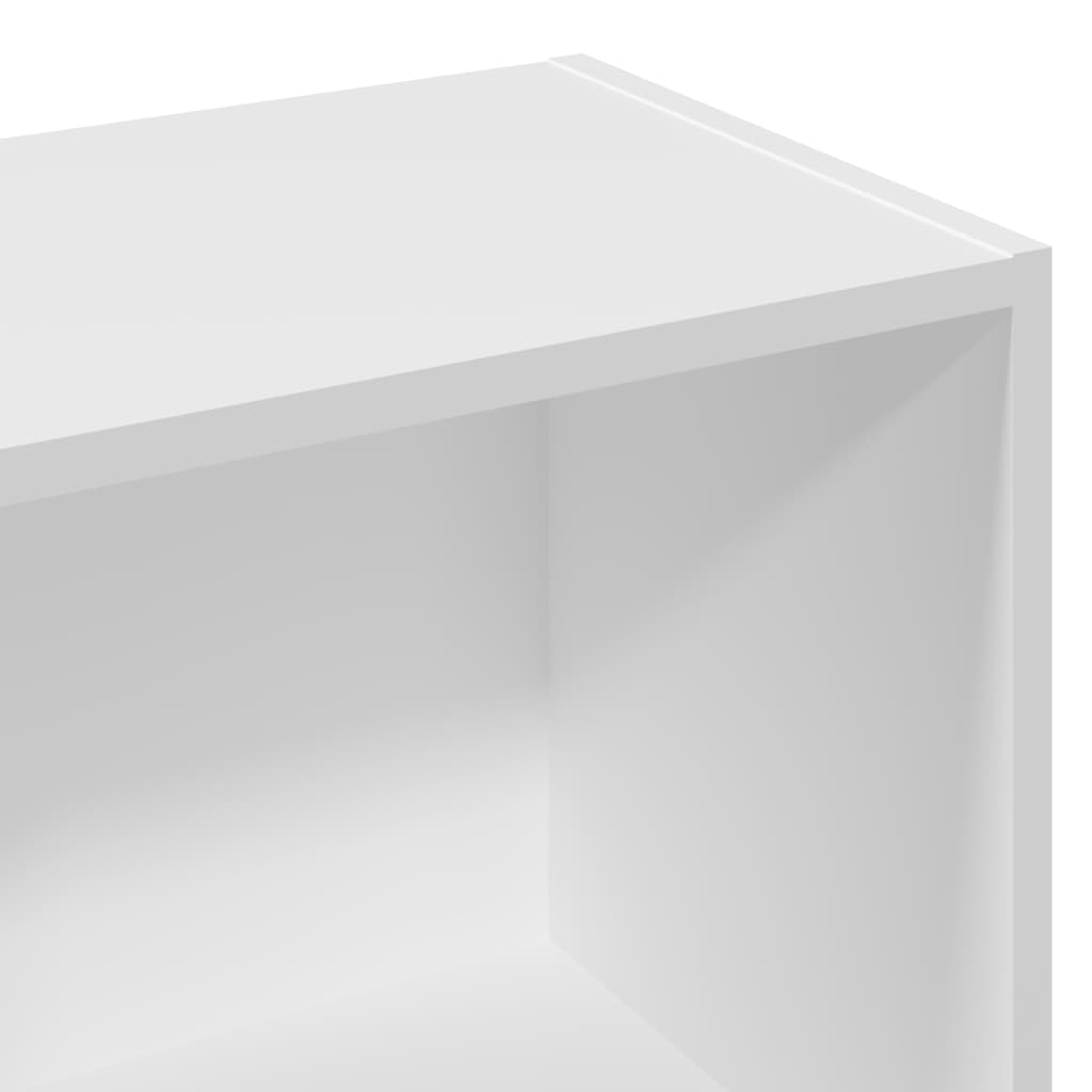 vidaXL Βιβλιοθήκη Λευκή 57x28,5x141 εκ. από Επεξεργασμένο Ξύλο