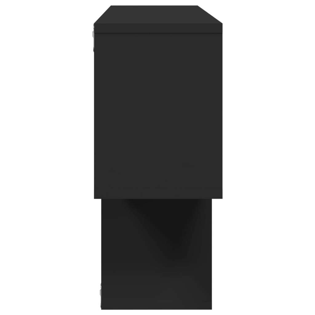 vidaXL Ράφι Τοίχου Μαύρη 100x20x53 εκ. από Επεξεργασμένο Ξύλο