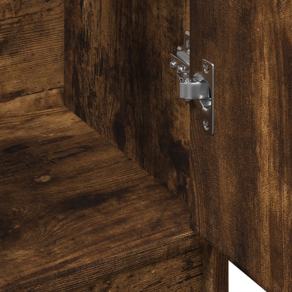 vidaXL Ντουλάπι Νιπτήρα Καπνιστή Δρυς 63x29x55 εκ. Επεξεργασμένο Ξύλο