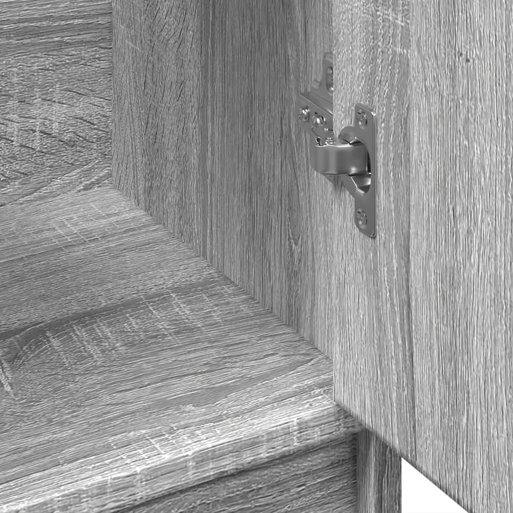 vidaXL Ντουλάπι Νιπτήρα Grey Sonoma 63x29x55 εκ. Επεξεργασμένο Ξύλο