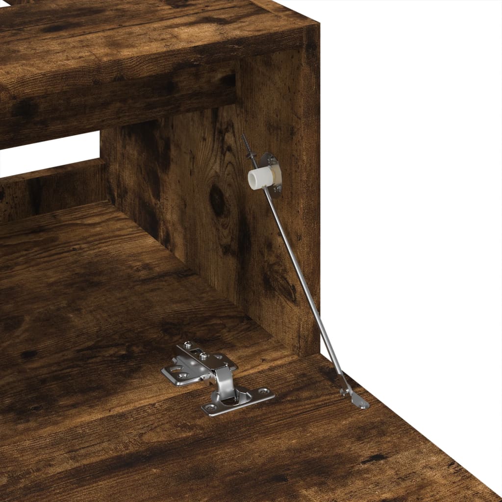 vidaXL Ντουλάπι Νιπτήρα Καπνιστή Δρυς 40x37x59 εκ. Επεξεργ. Ξύλο