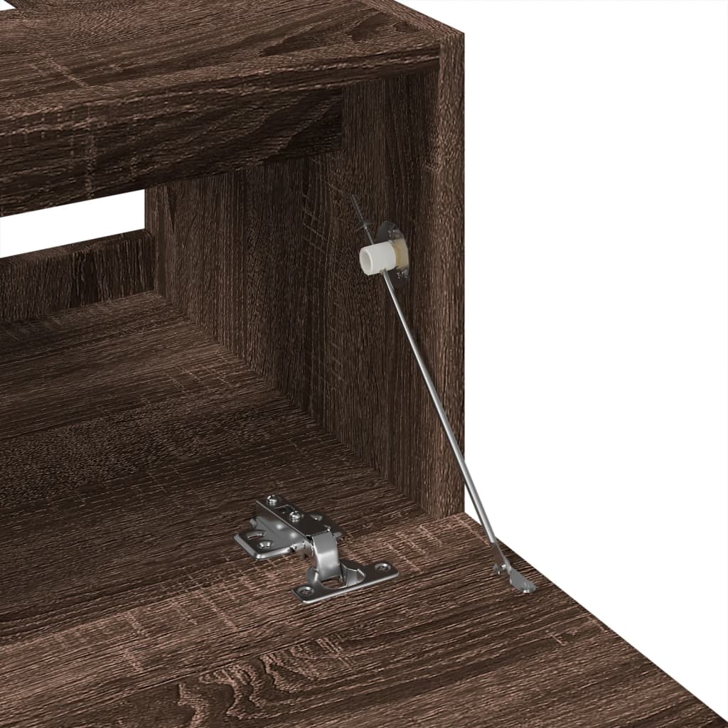 vidaXL Ντουλάπι Νιπτήρα Καφέ Δρυς 40x37x59 εκ. Επεξεργασμένο Ξύλο