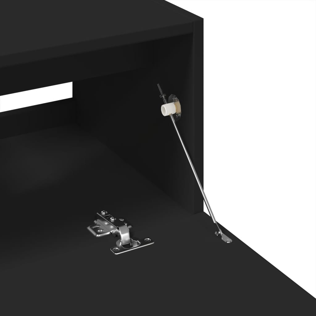 vidaXL Ντουλάπι Νιπτήρα Μαύρο 59x37x59 εκ. Επεξεργασμένο Ξύλο