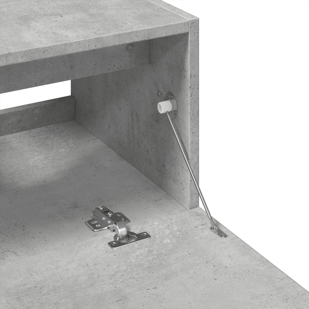 vidaXL Ντουλάπι Νιπτήρα Γκρι του Σκυροδέματος 59x37x59 εκ. Επεξ. Ξύλο