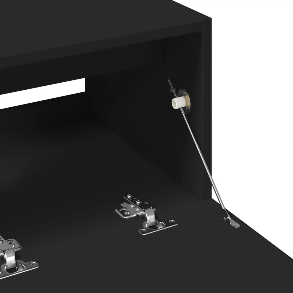 vidaXL Ντουλάπι Νιπτήρα Μαύρο 78x37x59 εκ. Επεξεργασμένο Ξύλο