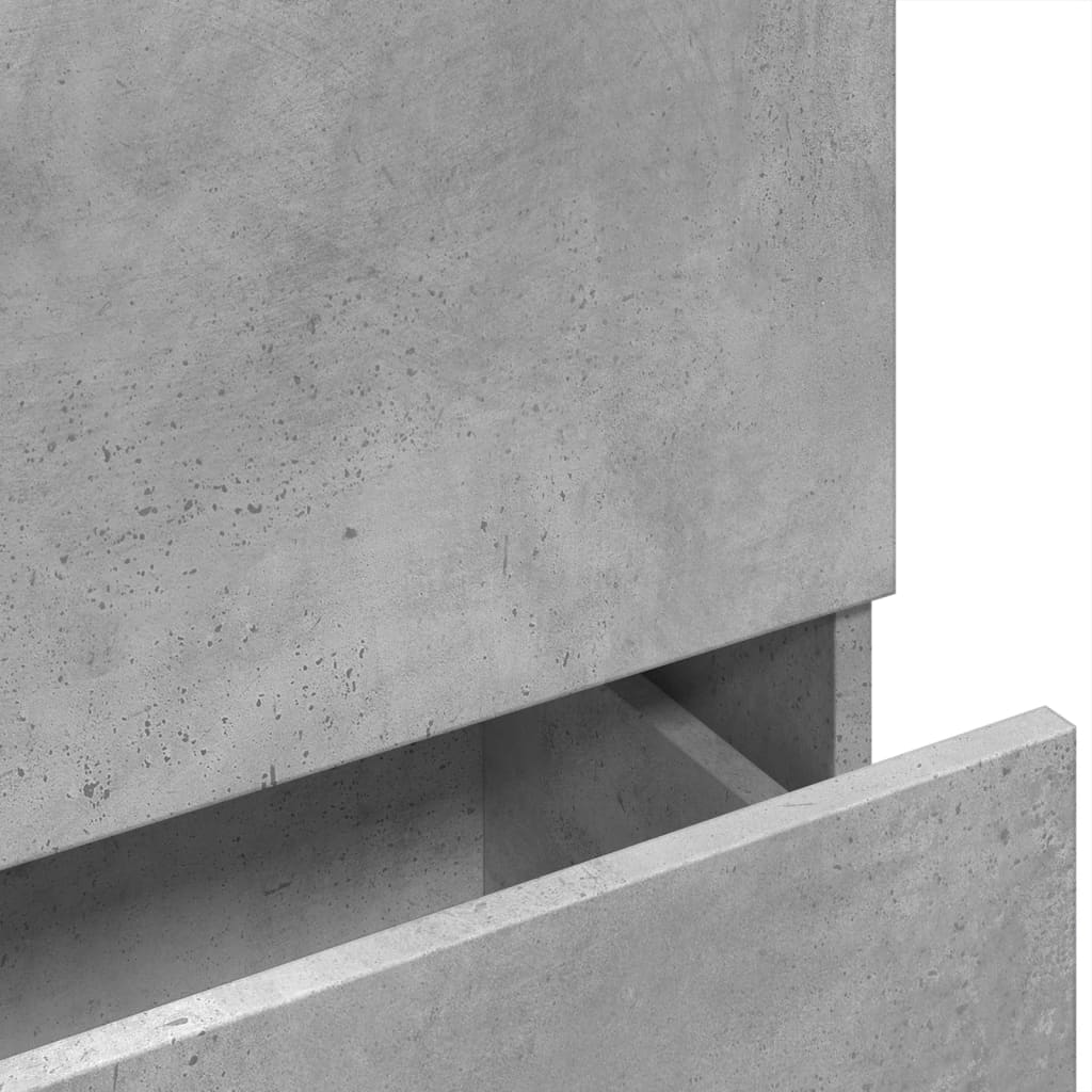 vidaXL Ντουλάπι Νιπτήρα Γκρι του Σκυροδέματος 78x37x59 εκ. Επεξ. Ξύλο