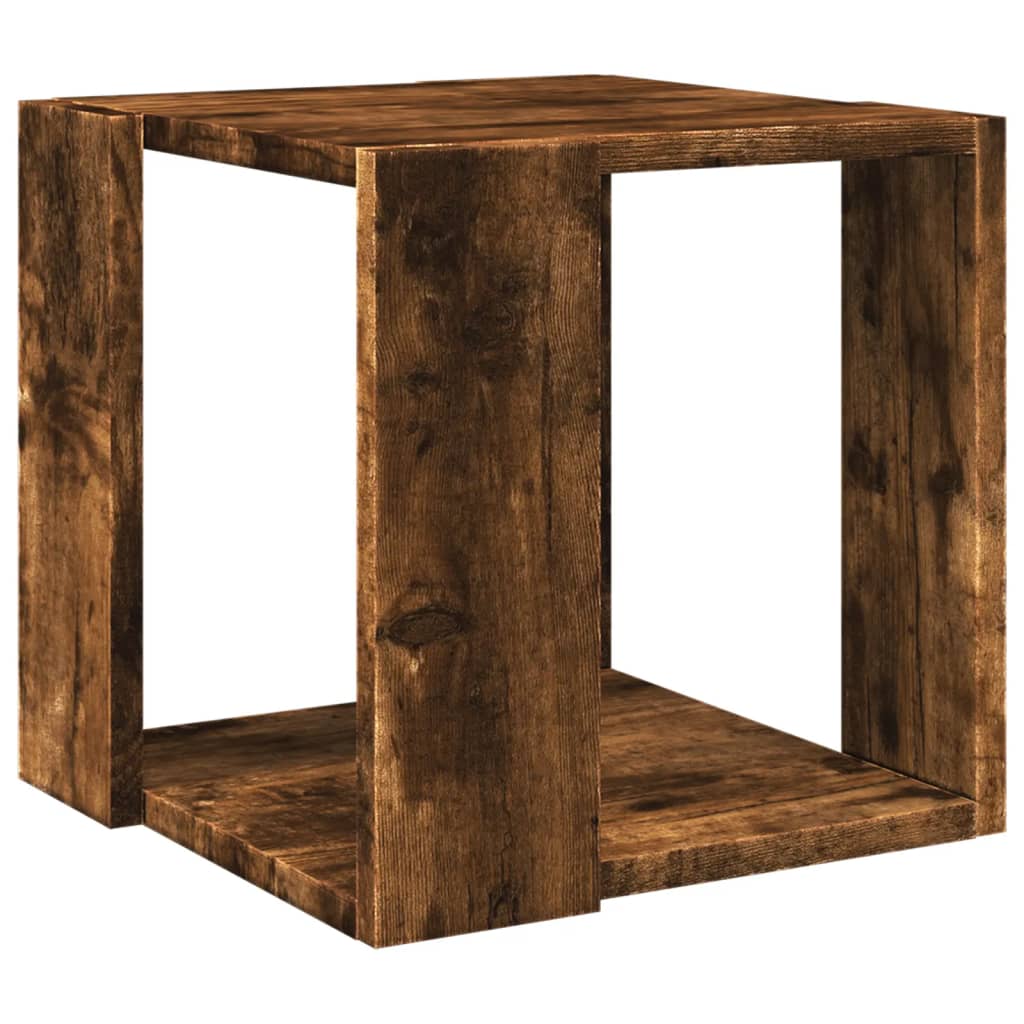 vidaXL Τραπεζάκι Σαλονιού Καπνιστή Δρυς 32x32x30 εκ. Επεξεργ. Ξύλο
