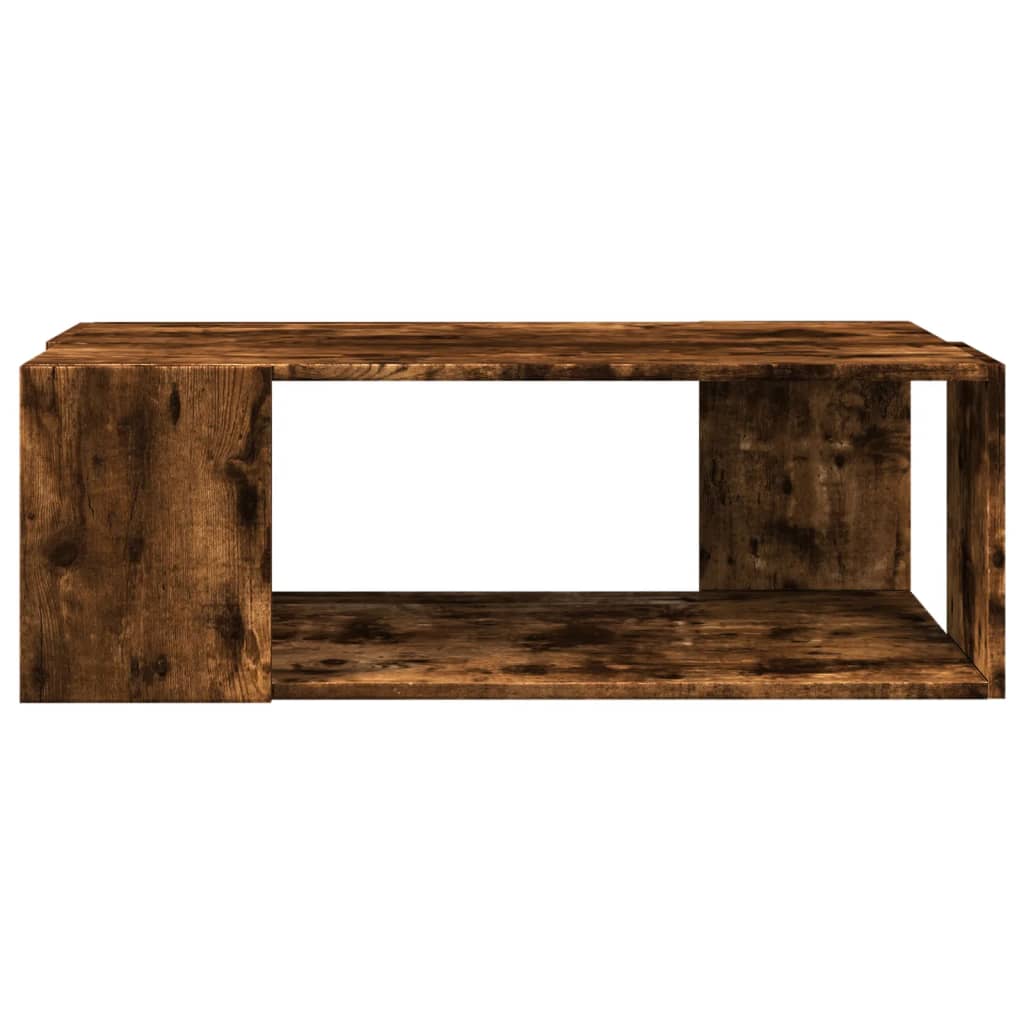vidaXL Τραπεζάκι Σαλονιού Καπνιστή Δρυς 89,5x48x30 εκ. Επεξεργ. Ξύλο
