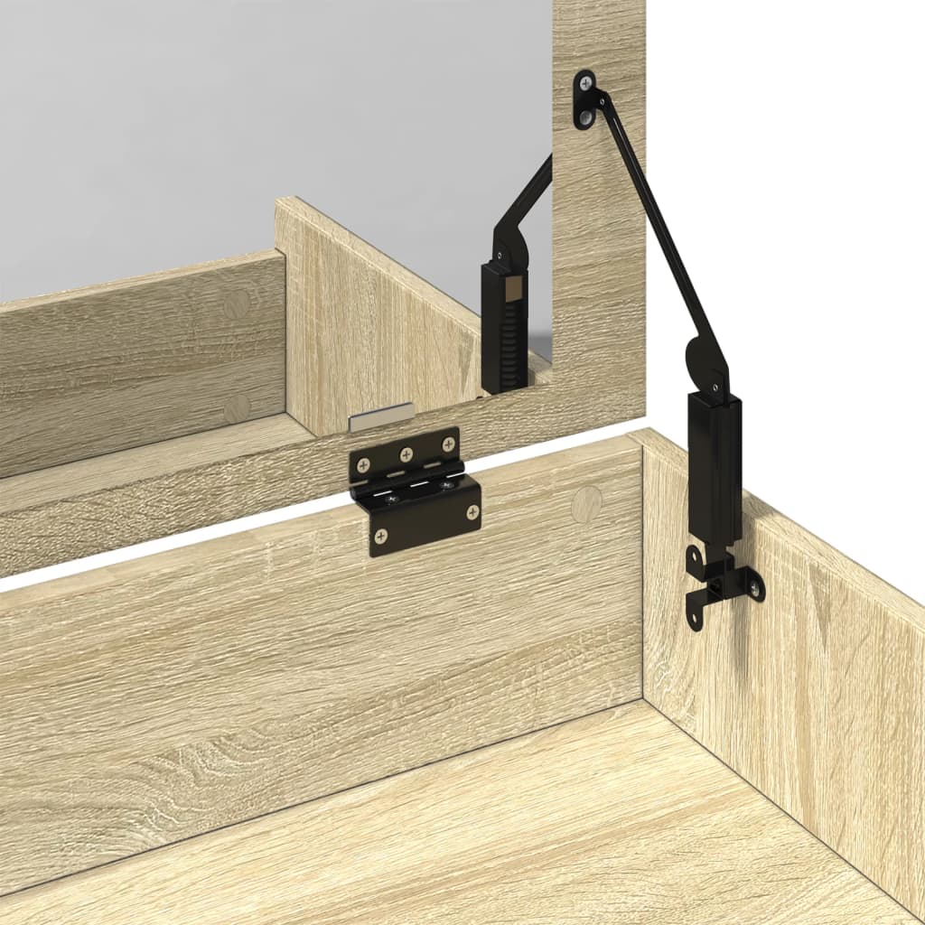 vidaXL Μπουντουάρ με Καθρέφτη Sonoma Δρυς 60x40x113,5 εκ.