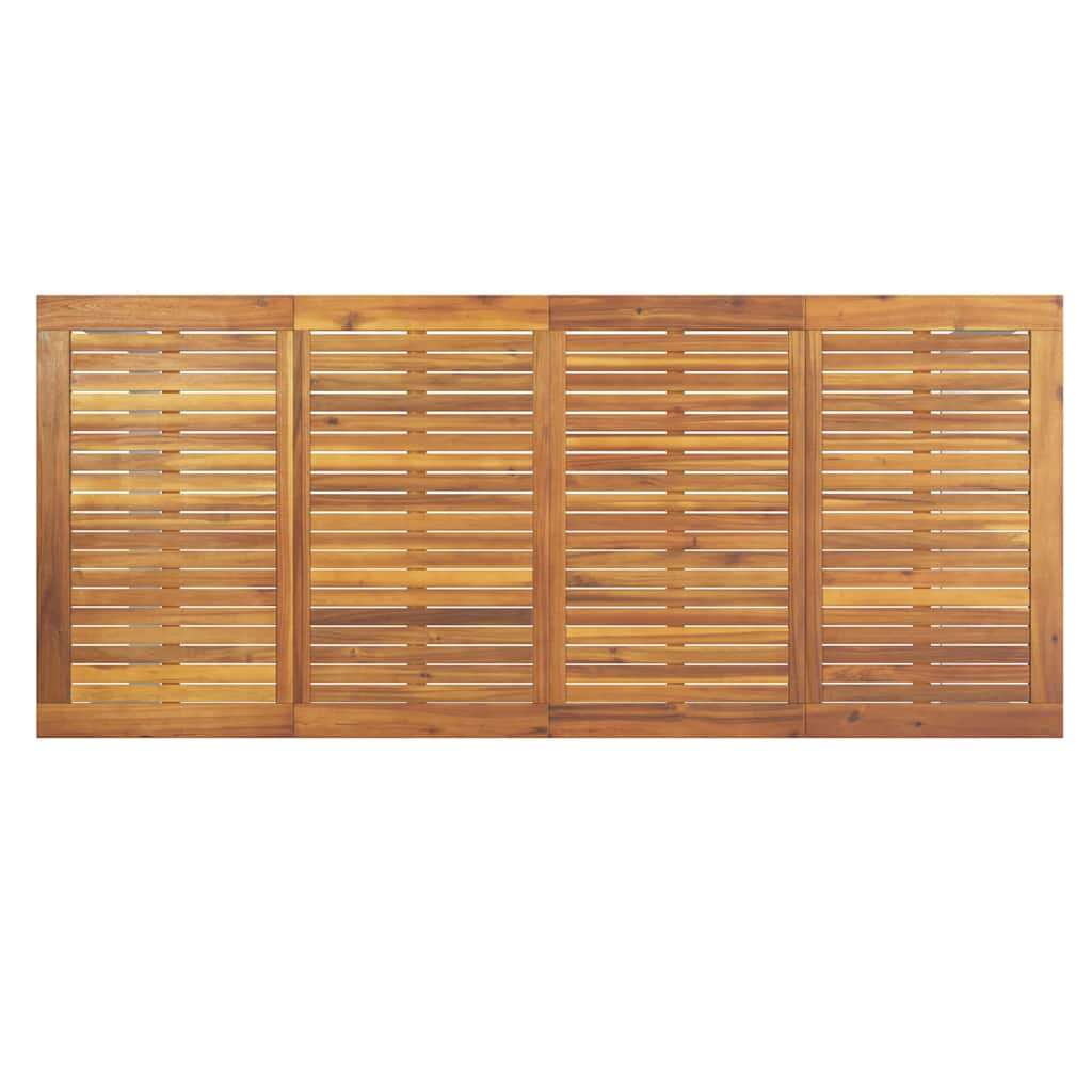 vidaXL 9 τεμάχια σετ εξωτερικής τραπεζαρίας από συμπαγές ξύλο ακακίας και μέταλλο