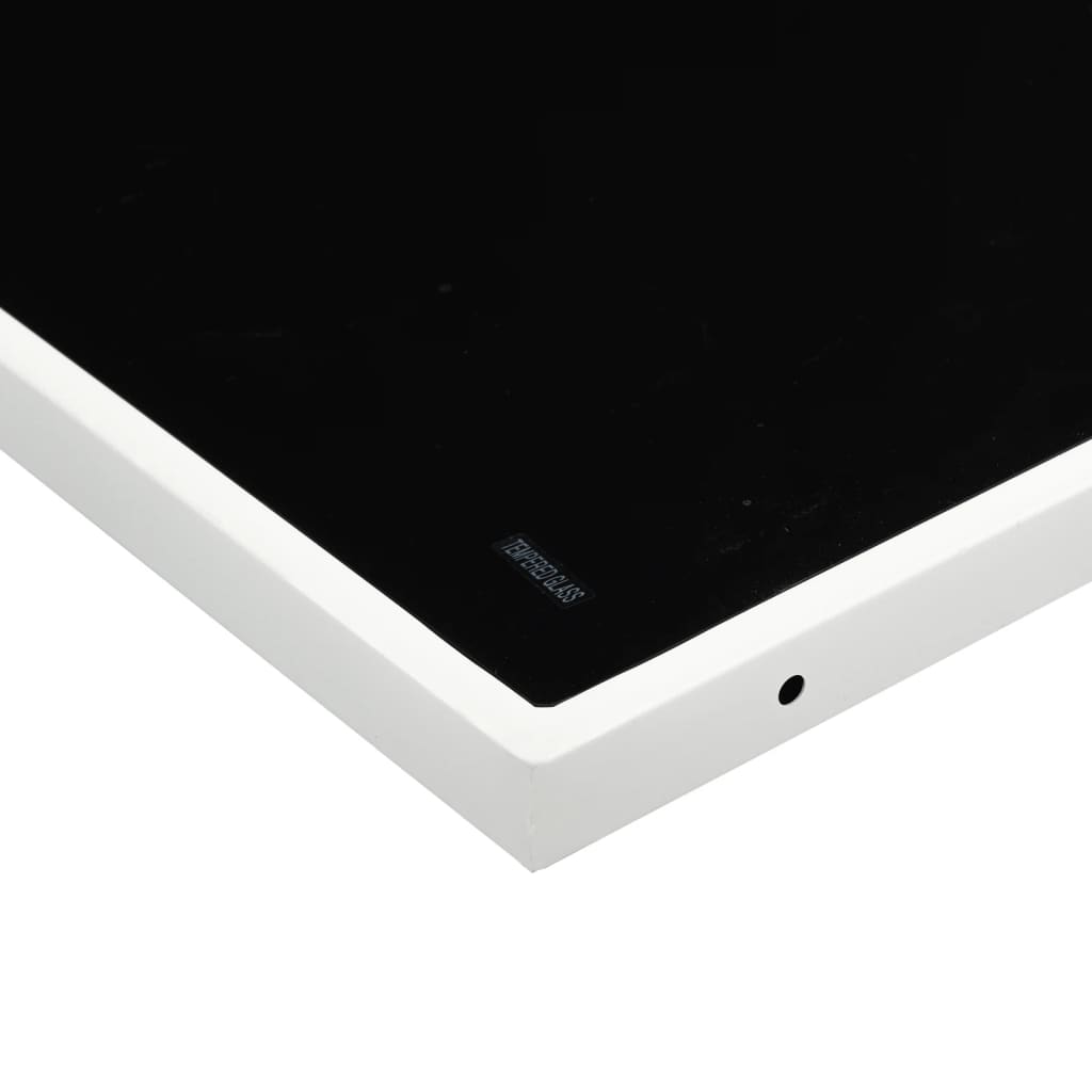 vidaXL Σετ Τραπεζαρίας Κήπου 5 τεμ. Λευκός από Textilene με Μαξιλάρια