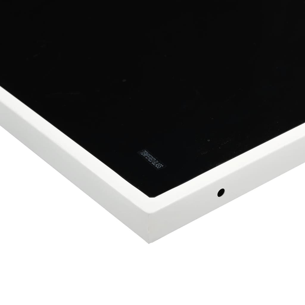 vidaXL Σετ Τραπεζαρίας Κήπου 9 τεμ. Λευκός από Textilene με Μαξιλάρια