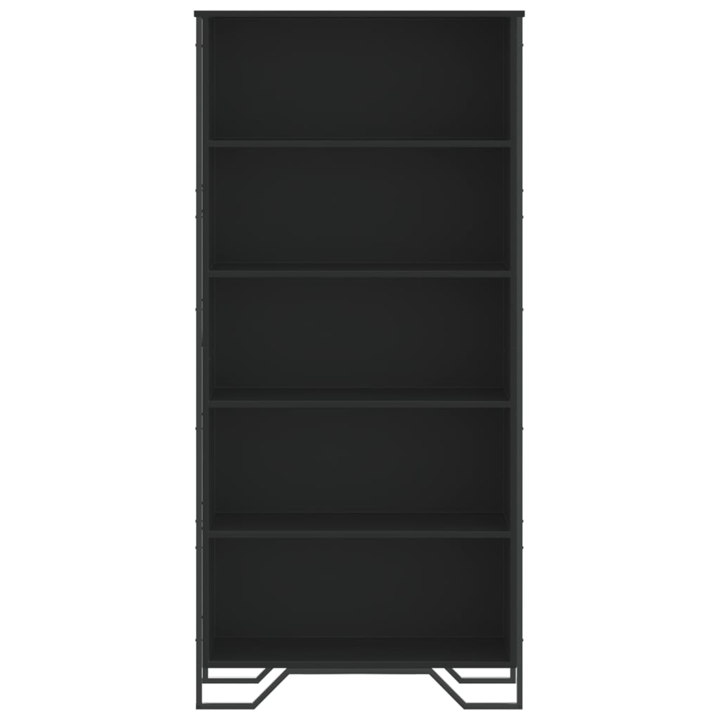 vidaXL Βιβλιοθήκη Μαύρη 80x31x169 εκ. από Επεξεργασμένο Ξύλο