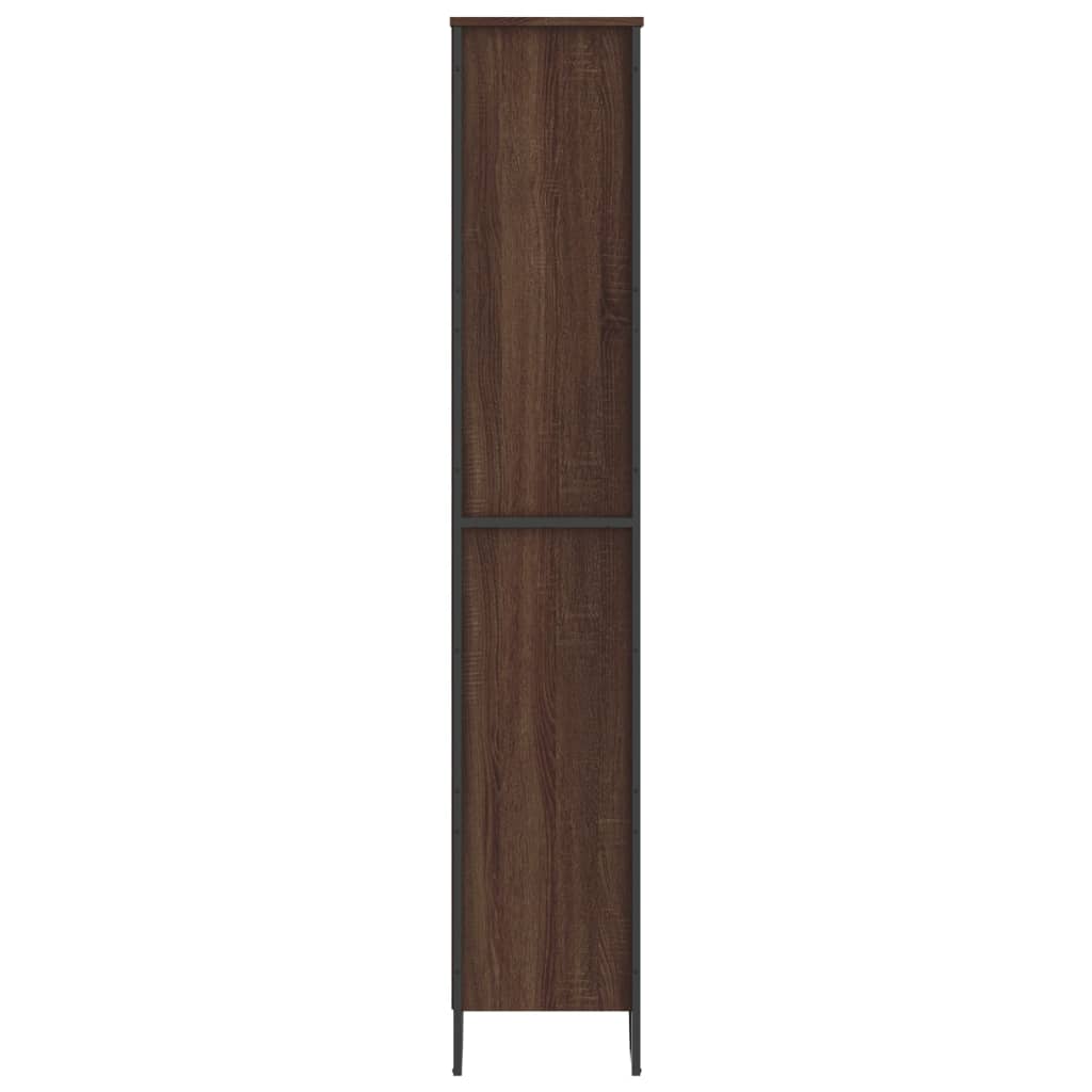 vidaXL Βιβλιοθήκη Καφέ Δρυς 80x31x169 εκ. από Επεξεργασμένο Ξύλο