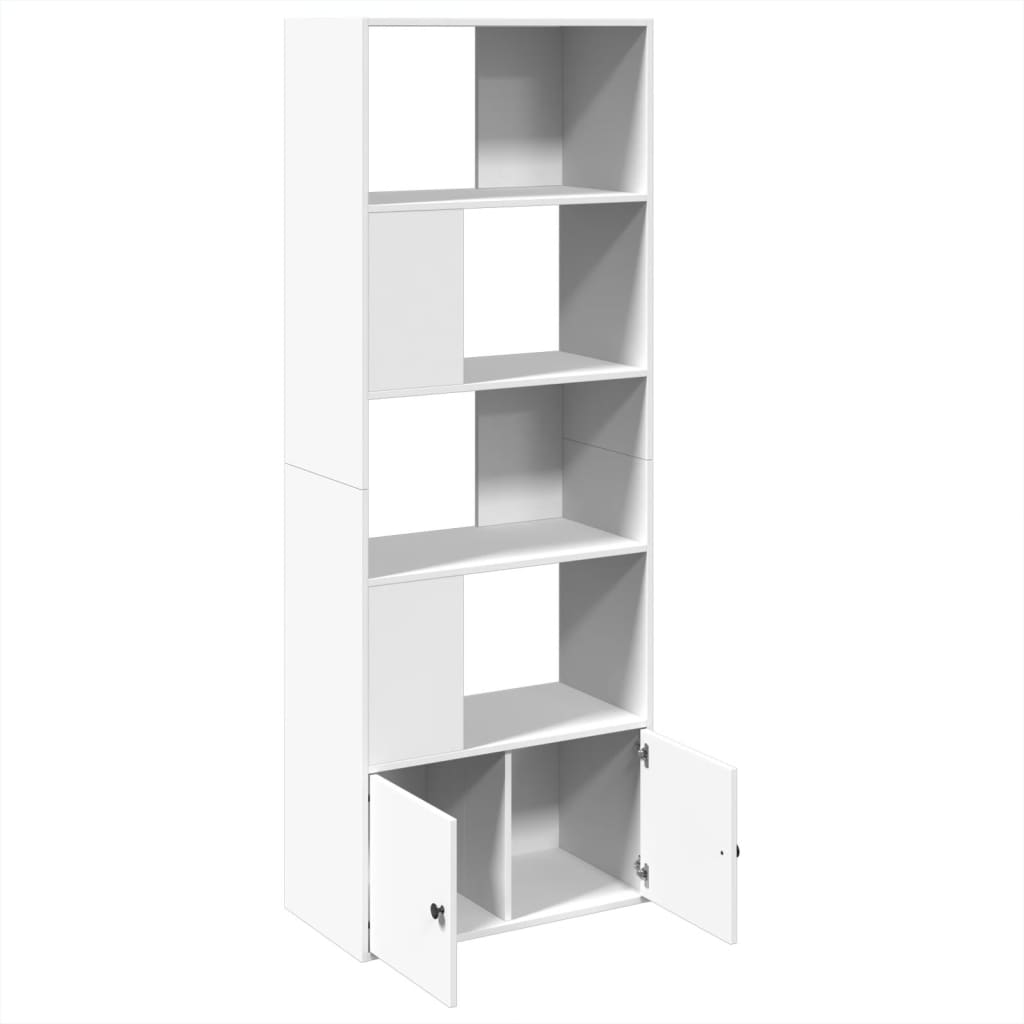 vidaXL Βιβλιοθήκη Λευκή 70x36x189 εκ. από Επεξεργασμένο Ξύλο