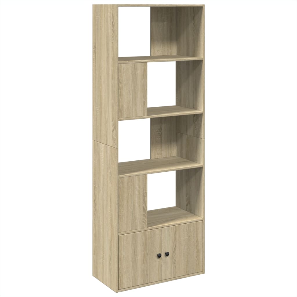 vidaXL Βιβλιοθήκη Sonoma Δρυς 70x36x189 εκ. από Επεξεργασμένο Ξύλο