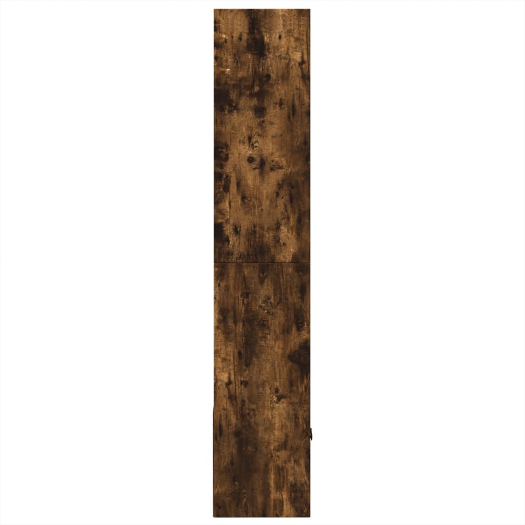 vidaXL Βιβλιοθήκη Καπνιστή Δρυς 70x36x189 εκ. από Επεξεργασμένο Ξύλο