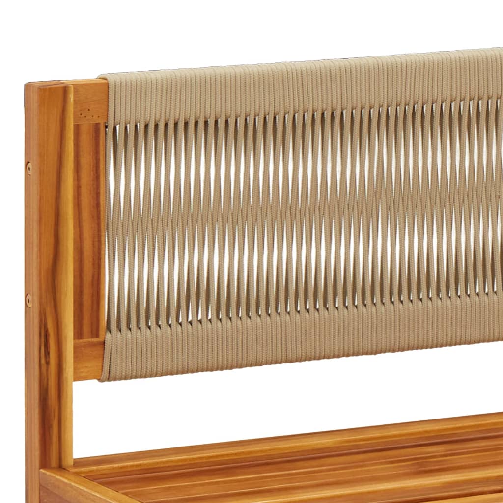 vidaXL Σαλόνι Κήπου 4 Τεμαχίων από Μασίφ Ξύλο Ακακίας με Μαξιλάρια