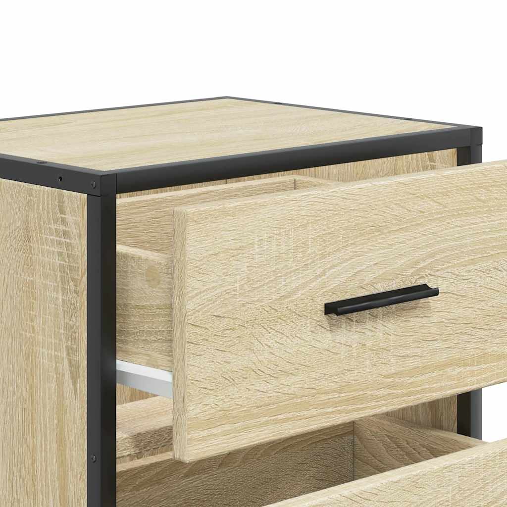 vidaXL Επίτοιχο κομοδίνο Sonoma Oak 40x31x39,5 cm