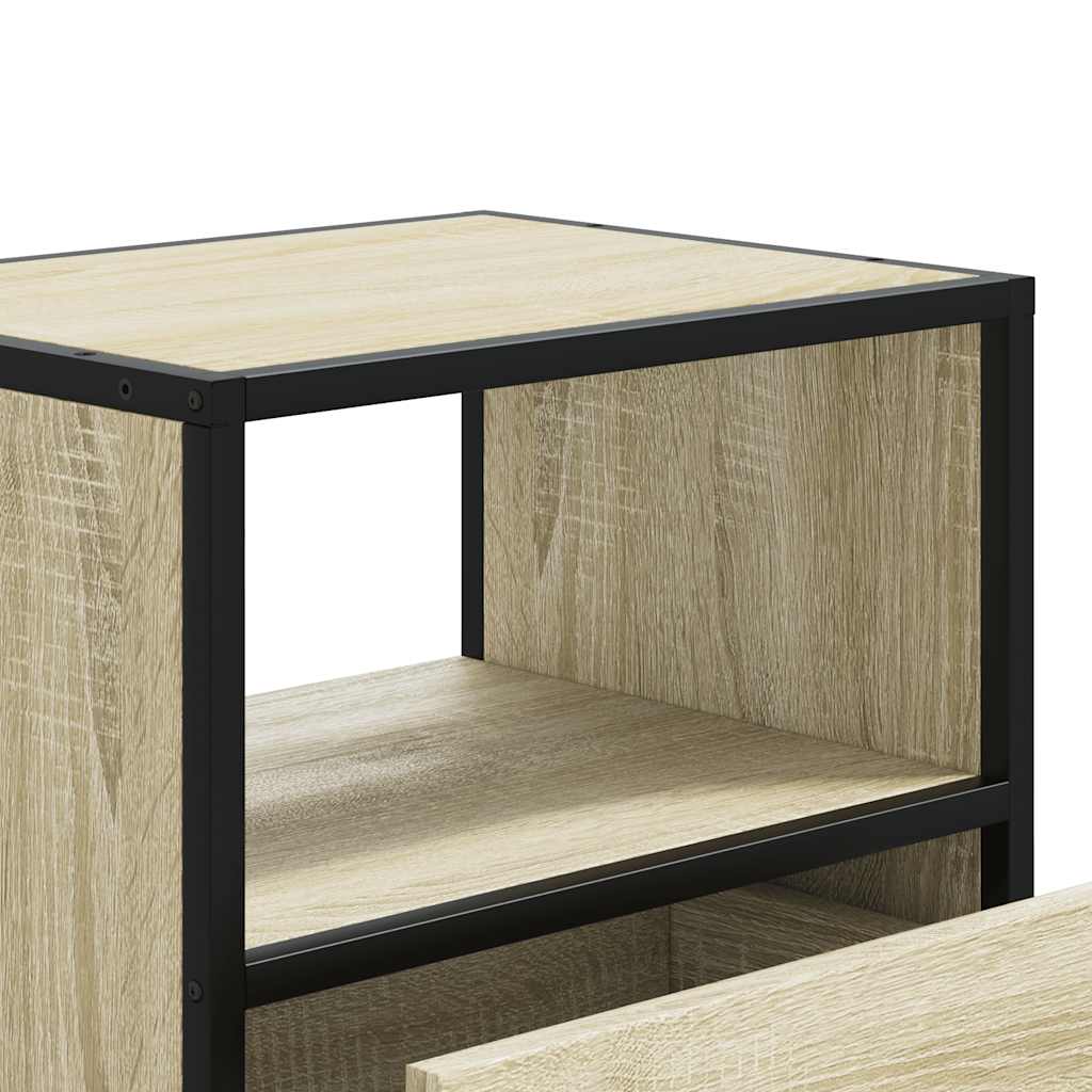 vidaXL Επίτοιχο κομοδίνο Sonoma Oak 40x31x39,5 cm