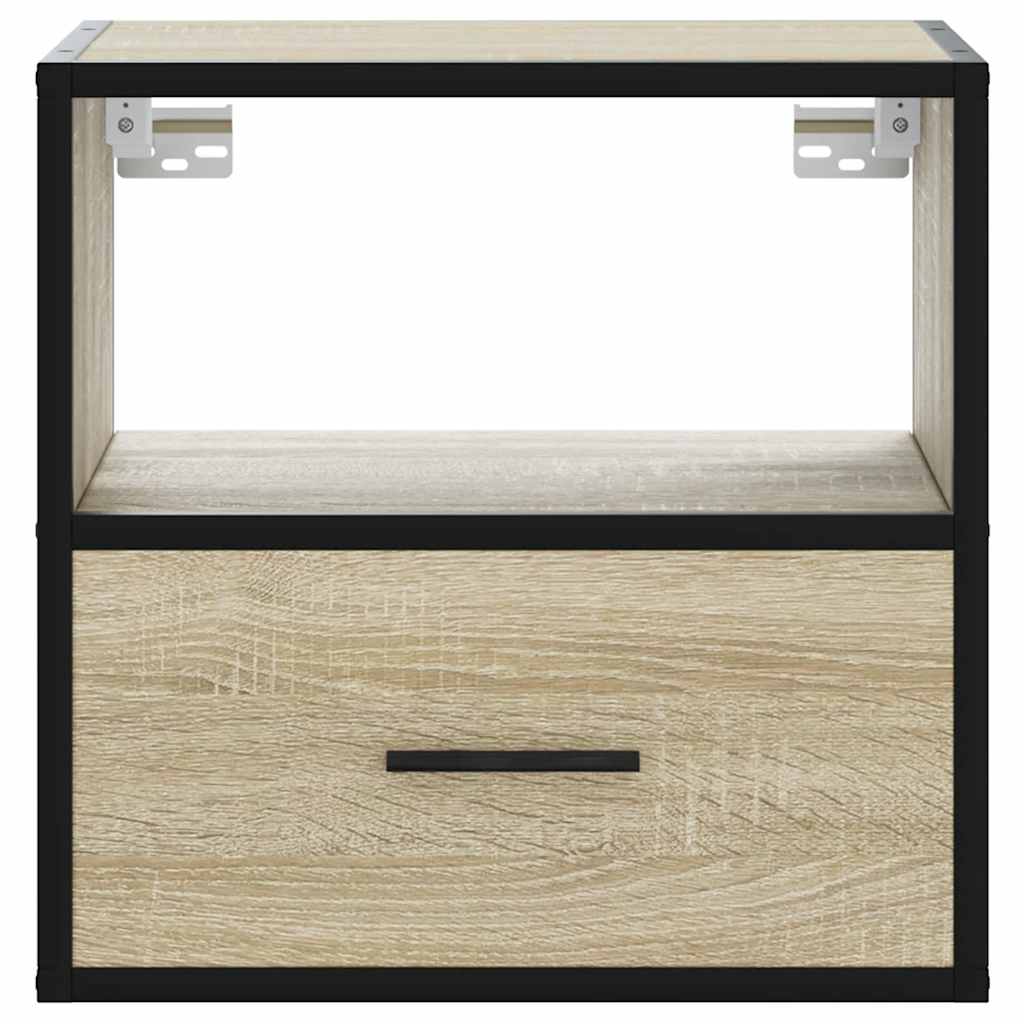 vidaXL Επίτοιχα κομοδίνα 2 τεμάχια Sonoma Oak 40x31x39,5 cm