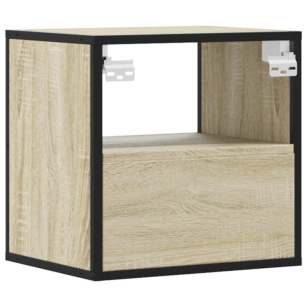 vidaXL Επίτοιχα κομοδίνα 2 τεμάχια Sonoma Oak 40x31x39,5 cm