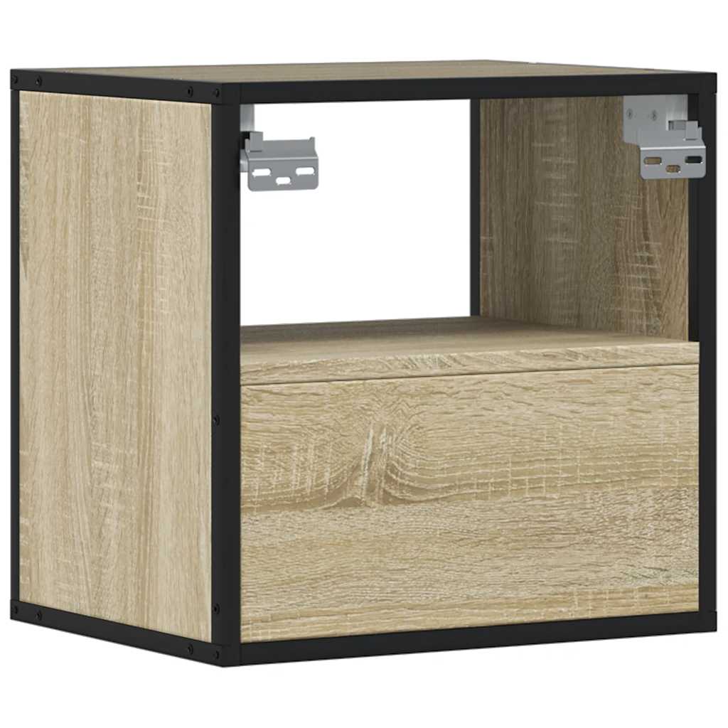 vidaXL Επίτοιχο κομοδίνο Sonoma Oak 40x31x39,5 cm