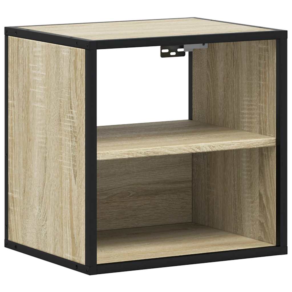 vidaXL Επίτοιχα κομοδίνα 2 τεμάχια Sonoma Oak 40x31x39,5 cm