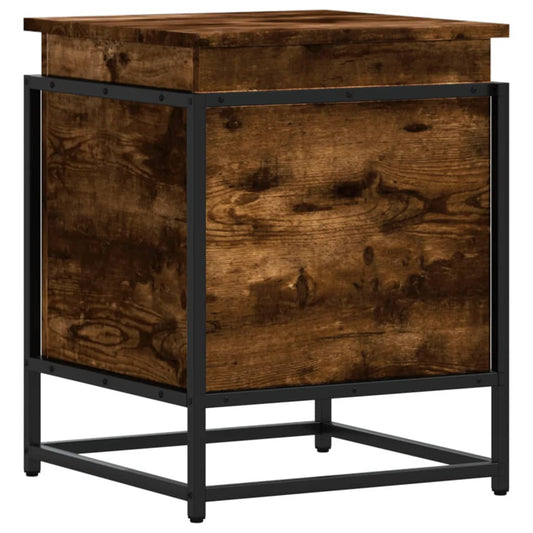 vidaXL Κουτί Αποθήκευσης με Καπάκι Δρυς 40x40x51,5 εκ. Επεξ. Ξύλο