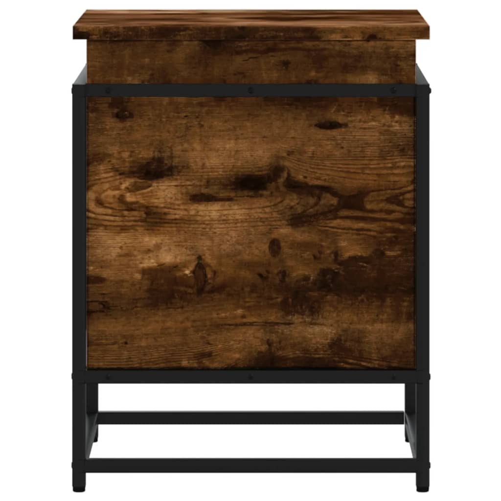 vidaXL Κουτί Αποθήκευσης με Καπάκι Δρυς 40x40x51,5 εκ. Επεξ. Ξύλο