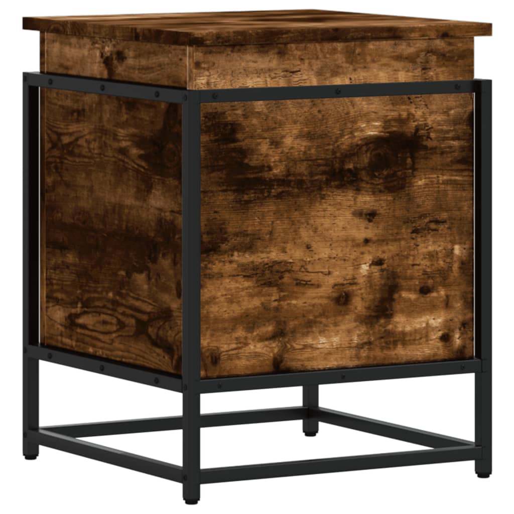 vidaXL Κουτί Αποθήκευσης με Καπάκι Δρυς 40x40x51,5 εκ. Επεξ. Ξύλο